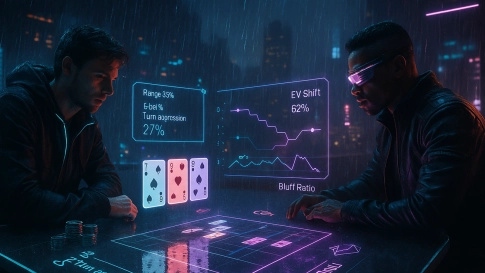 Dos jugadores élite afrontan un post-flop dramático